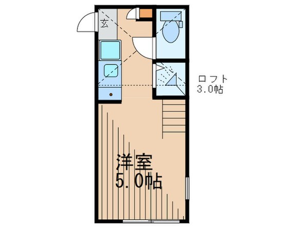 ハーモニーテラス若松町の物件間取画像